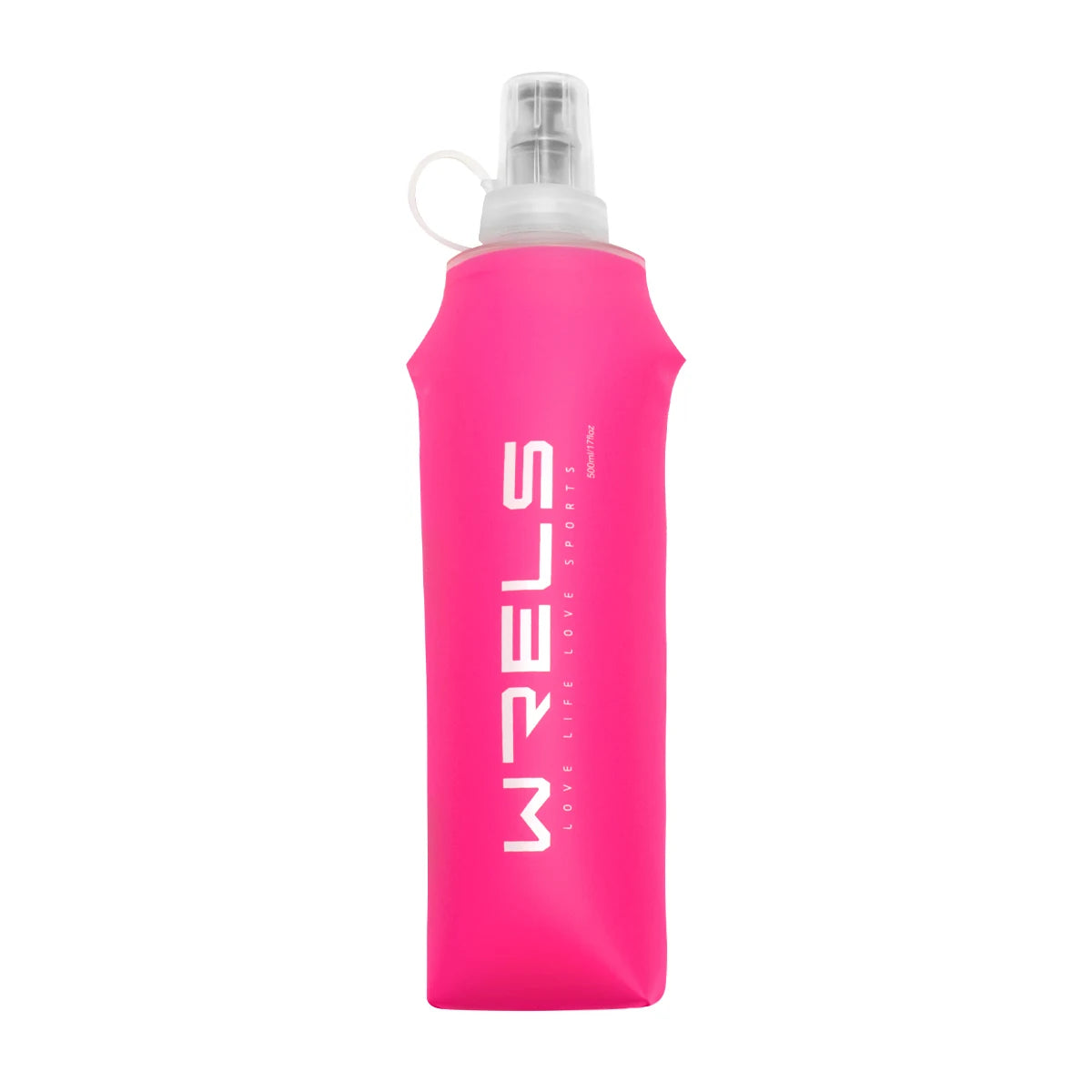Gourde Pliable en Silicone ROSE 150ml / 250ml / 500ml – Bouteille Souple Réutilisable pour Sport, Running & Voyage