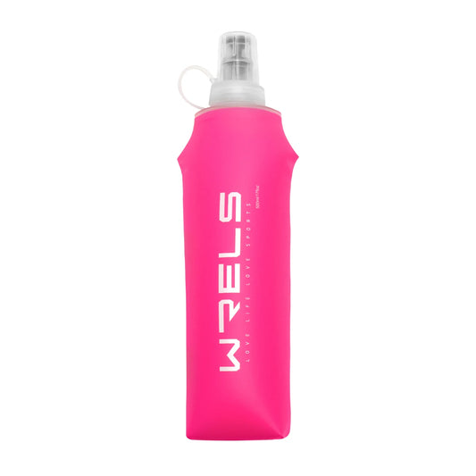 Gourde Pliable en Silicone ROSE 150ml / 250ml / 500ml – Bouteille Souple Réutilisable pour Sport, Running & Voyage