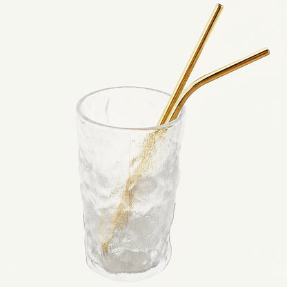 Pailles Métalliques Réutilisables – Lot en Acier Inox 304 avec Brosse de Nettoyage | Design Coloré & Écologique