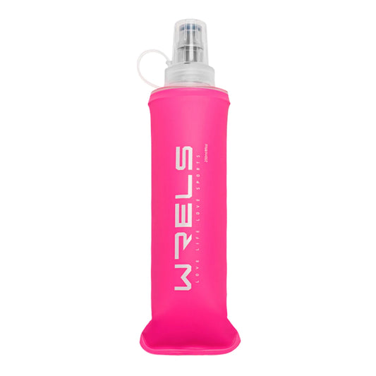 Gourde Pliable en Silicone ROSE 150ml / 250ml / 500ml – Bouteille Souple Réutilisable pour Sport, Running & Voyage